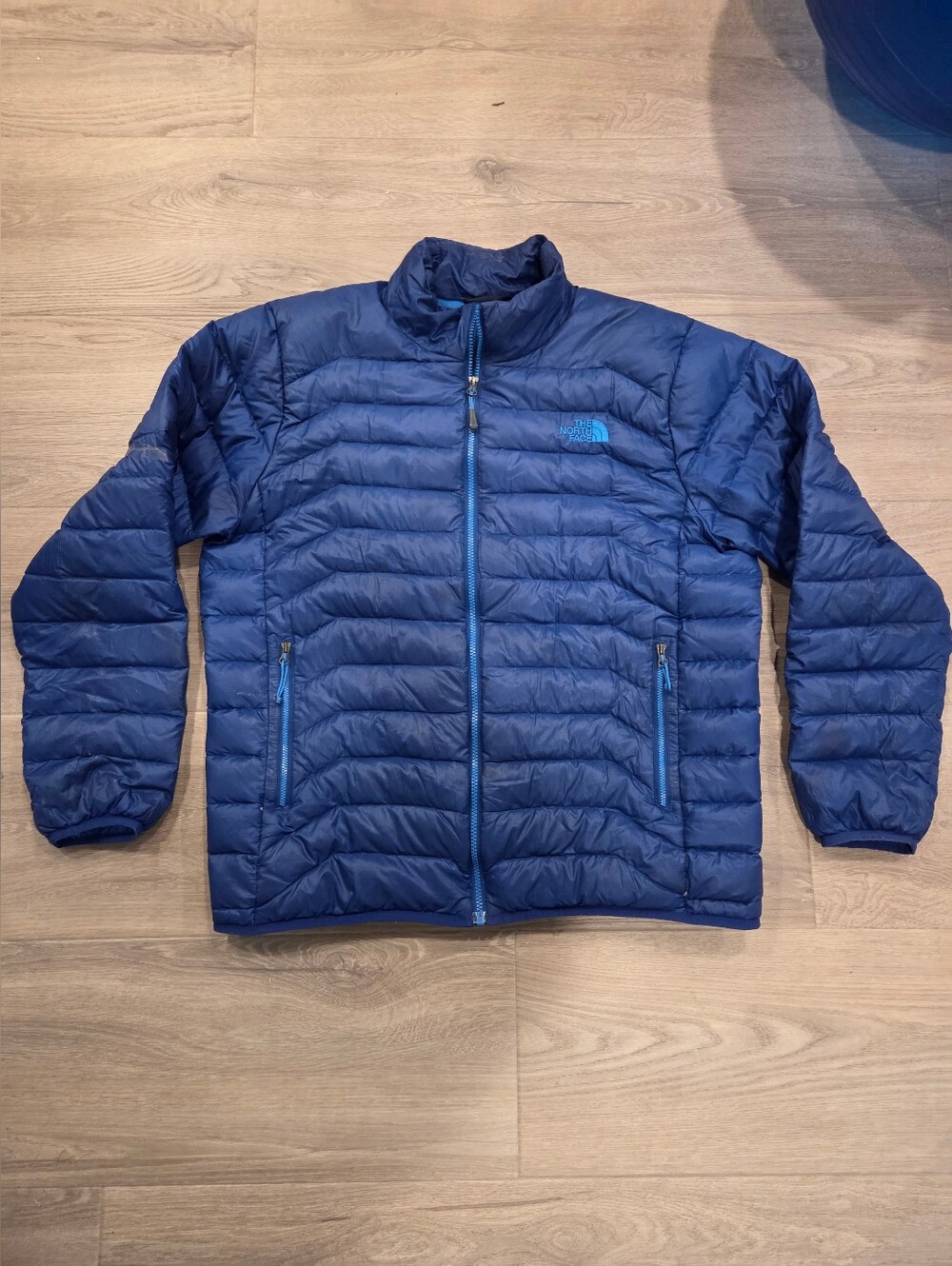 The North Face Men's Blue Down Jacket Sz L Fair